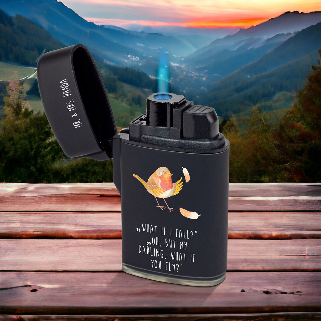 Feuerzeug Rotkehlchen mit Federn Tiermotive, Gute Laune, lustige Sprüche, Tiere, What if i fall, Rotkehlchen, Spruch Motivation, Spruch Mut, Vogel, Motivation Sprüche, Motivationsbilder, fliegen