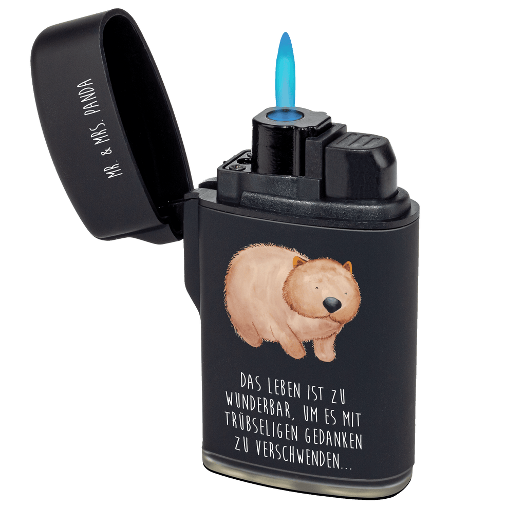 Feuerzeug Wombat Tiermotive, Gute Laune, lustige Sprüche, Tiere, Wombat, Das Leben ist schön, Motivation, Spruch, Australien