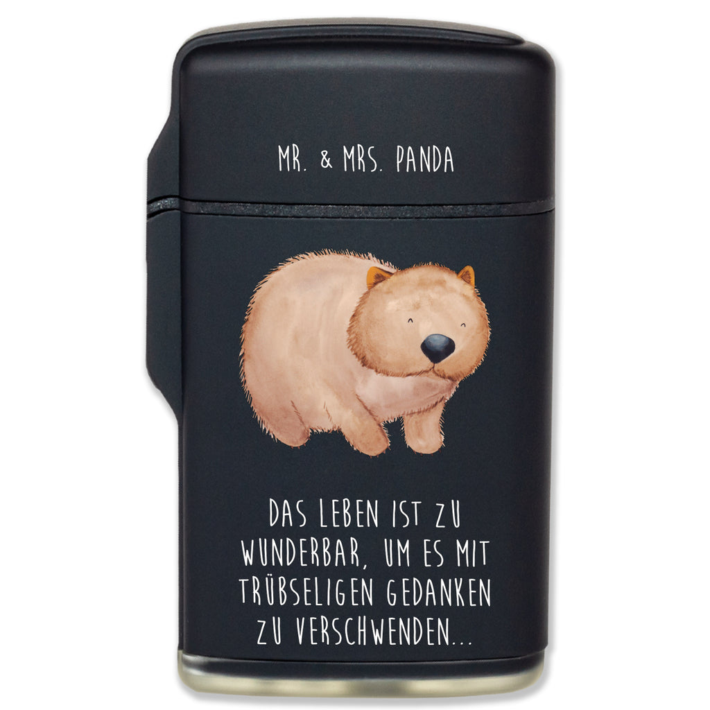 Feuerzeug Wombat Tiermotive, Gute Laune, lustige Sprüche, Tiere, Wombat, Das Leben ist schön, Motivation, Spruch, Australien