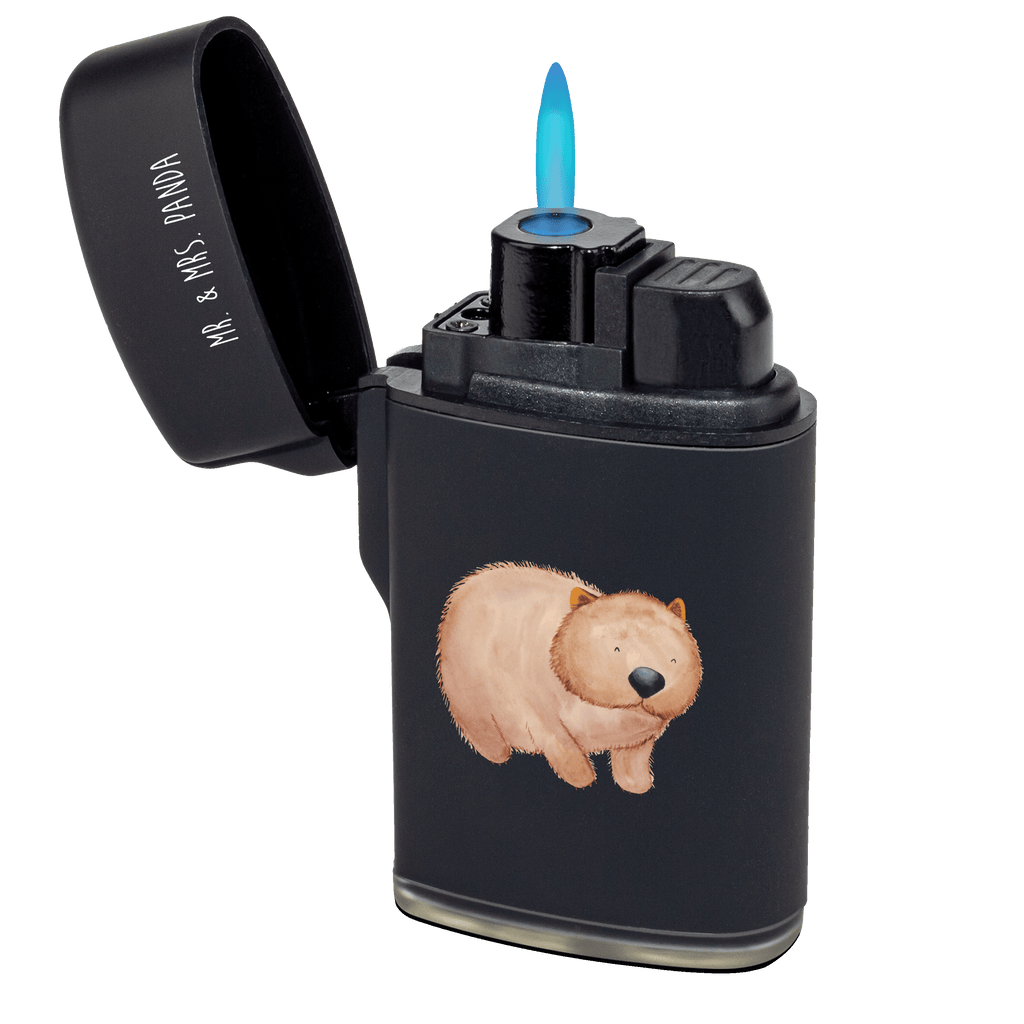 Feuerzeug Wombat Tiermotive, Gute Laune, lustige Sprüche, Tiere, Wombat, Das Leben ist schön, Motivation, Spruch, Australien
