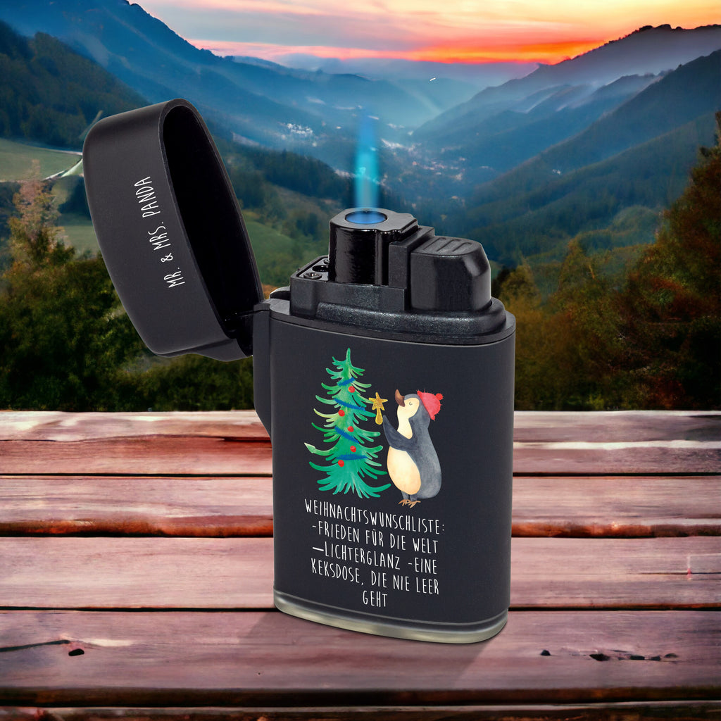 Feuerzeug Pinguin Weihnachtsbaum Winter, Weihnachten, Weihnachtsdeko, Nikolaus, Advent, Heiligabend, Wintermotiv, Pinguin