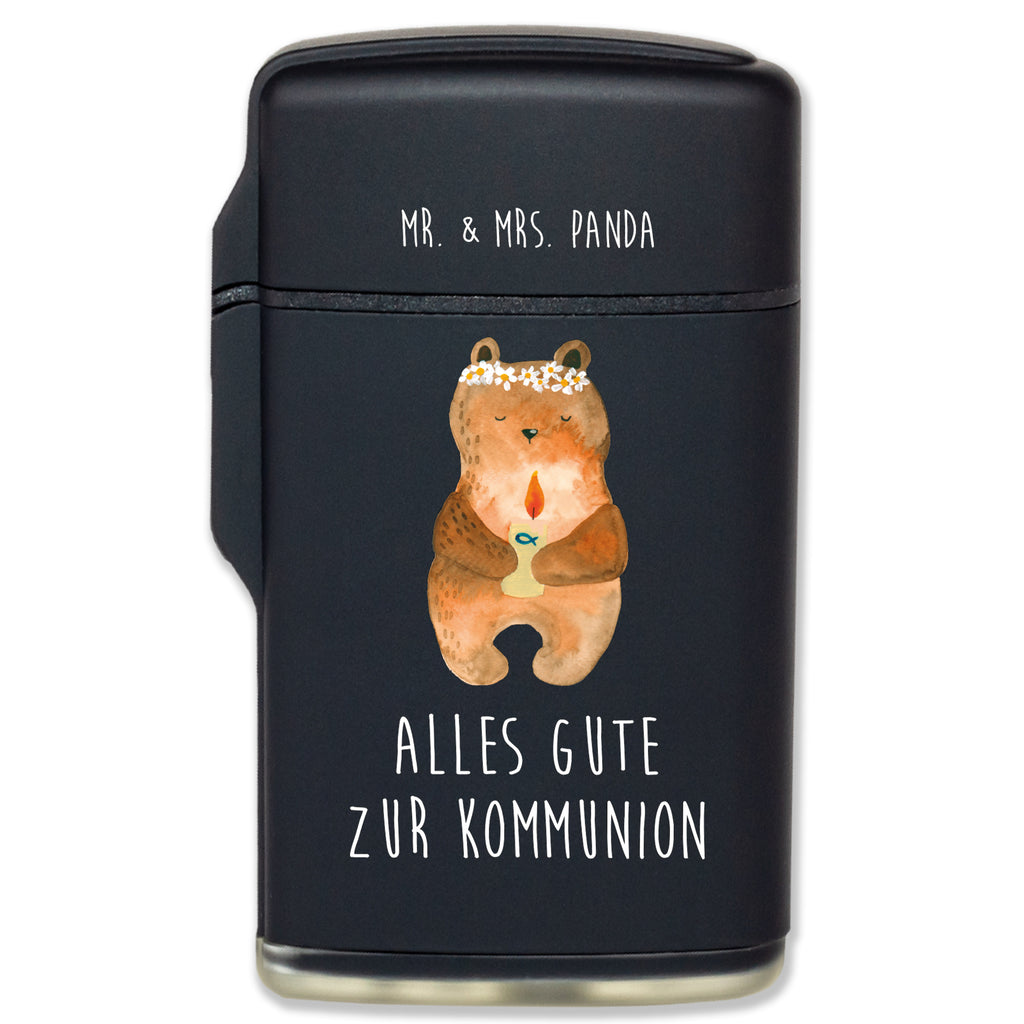 Feuerzeug Kommunion-Bär Bär, Teddy, Teddybär, Kommunion, Gottes Segen, Taufkerze, katholisch