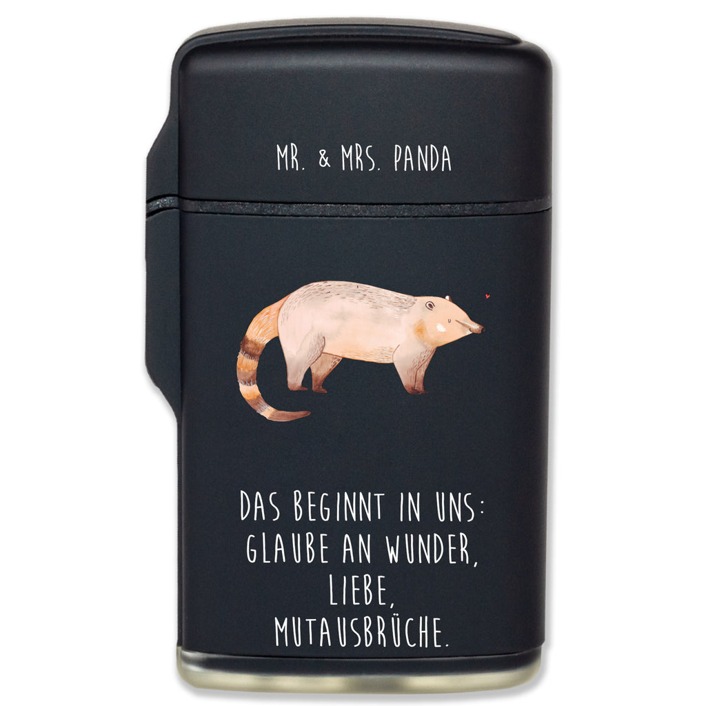 Feuerzeug Nasenbär Tiermotive, Gute Laune, lustige Sprüche, Tiere, Nasenbär, Nasenbären, Rüsselbär, Bär