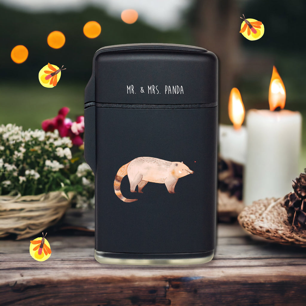 Feuerzeug Nasenbär Tiermotive, Gute Laune, lustige Sprüche, Tiere, Nasenbär, Nasenbären, Rüsselbär, Bär