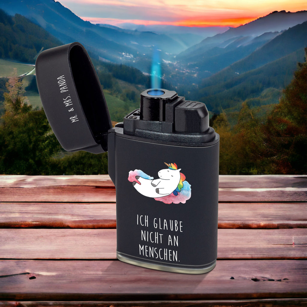 Feuerzeug Einhorn Wolke 7 Einhorn, Einhörner, Einhorn Deko, Pegasus, Unicorn, verliebt, Menschen, witzig, lustig, Geschenk, Glaube, Realität, Lächeln