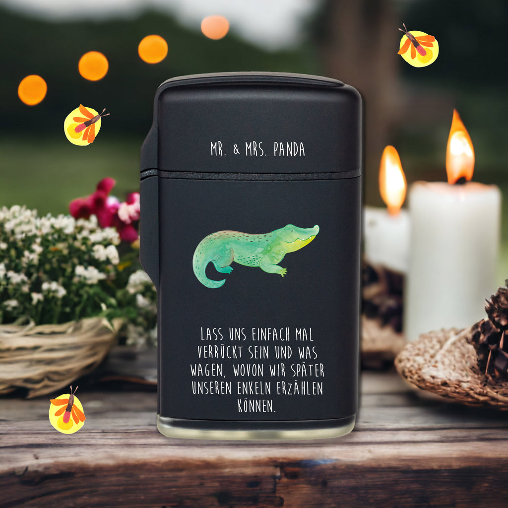 Feuerzeug Krokodil Meerestiere, Meer, Urlaub, Krokodil, Krokodile, verrückt sein, spontan sein, Abenteuerlust, Reiselust, Freundin, beste Freundin, Lieblingsmensch