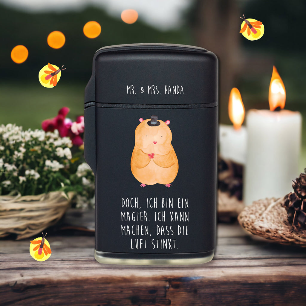 Feuerzeug Hamster mit Hut Tiermotive, Gute Laune, lustige Sprüche, Tiere, Hamster, Hut, Magier, Zylinder, Zwerghamster, Zauberer, Houdini