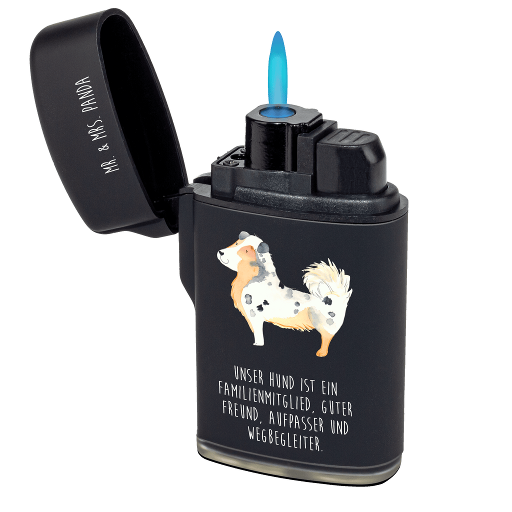 Feuerzeug Australien Shepherd Hund, Hundemotiv, Haustier, Hunderasse, Tierliebhaber, Hundebesitzer, Sprüche, Australien Shepherd, Shepherd, Hundeliebe, Familienhund, Spruch