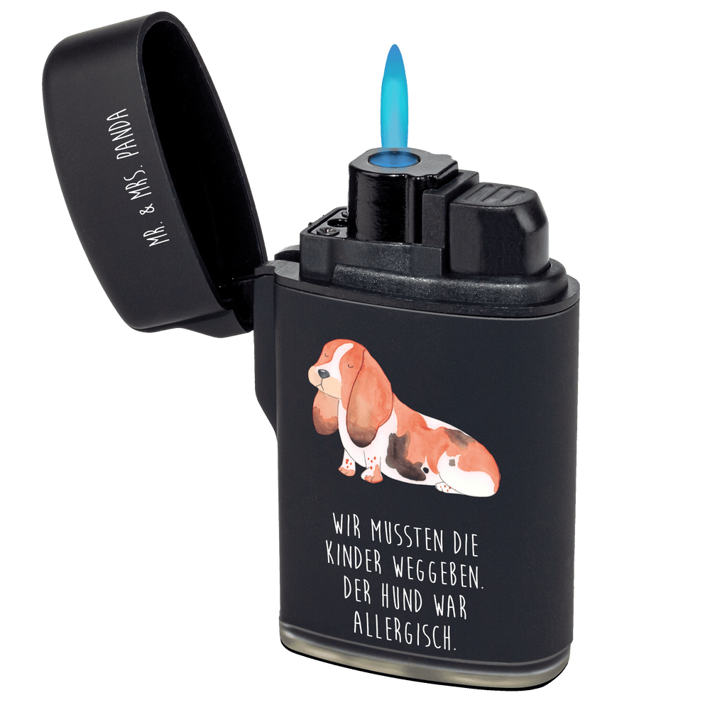 Feuerzeug Hund Basset Hound Hund, Hundemotiv, Haustier, Hunderasse, Tierliebhaber, Hundebesitzer, Sprüche, Basset Hound, Basset, Hundeliebe, kinderlos