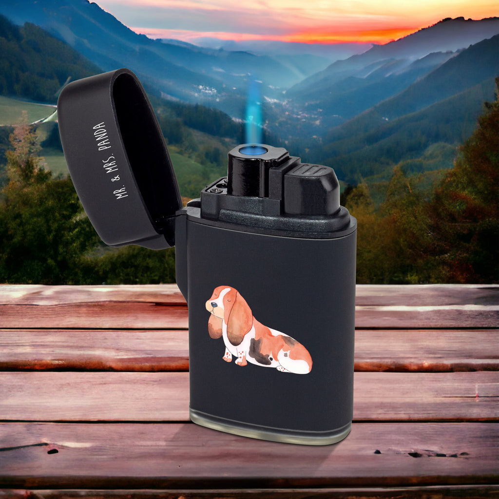 Feuerzeug Hund Basset Hound Hund, Hundemotiv, Haustier, Hunderasse, Tierliebhaber, Hundebesitzer, Sprüche, Basset Hound, Basset, Hundeliebe, kinderlos