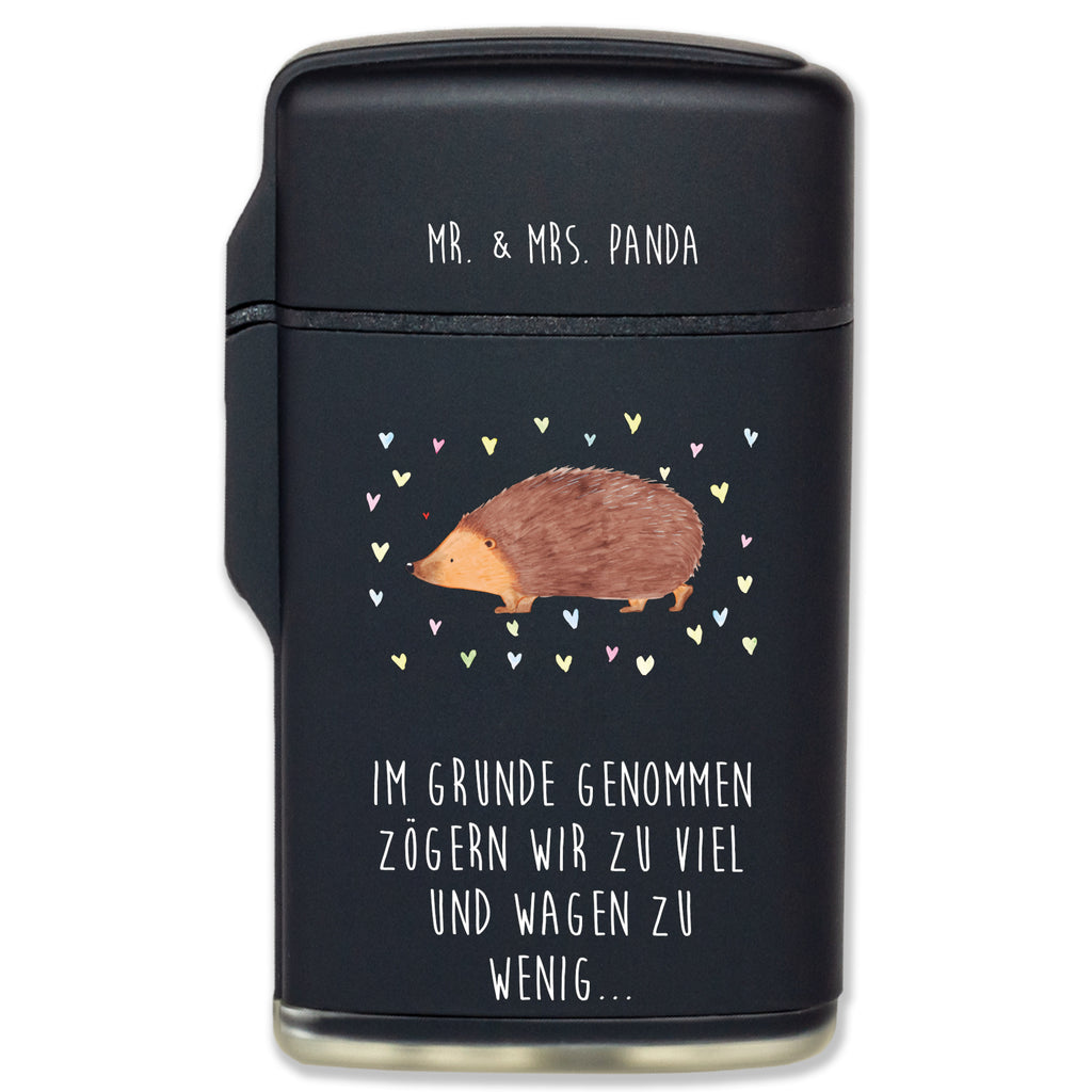 Feuerzeug Igel Herzen Tiermotive, Gute Laune, lustige Sprüche, Tiere, Liebe, Herz, Herzen, Igel, Vertrauen, Kuss, Leben