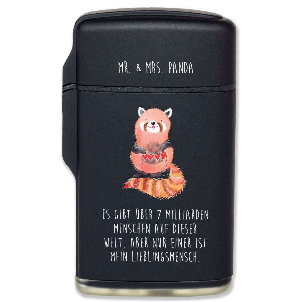 Feuerzeug Roter Panda Tiermotive, Gute Laune, lustige Sprüche, Tiere, Panda, Liebe, Rot, Herz, Liebling, Lieblingsmensch
