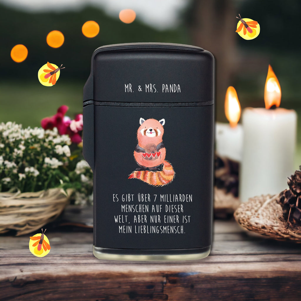 Feuerzeug Roter Panda Tiermotive, Gute Laune, lustige Sprüche, Tiere, Panda, Liebe, Rot, Herz, Liebling, Lieblingsmensch