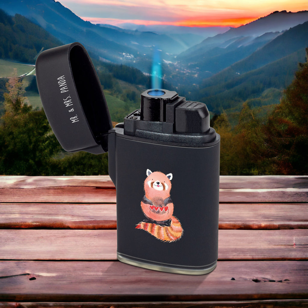 Feuerzeug Roter Panda Tiermotive, Gute Laune, lustige Sprüche, Tiere, Panda, Liebe, Rot, Herz, Liebling, Lieblingsmensch