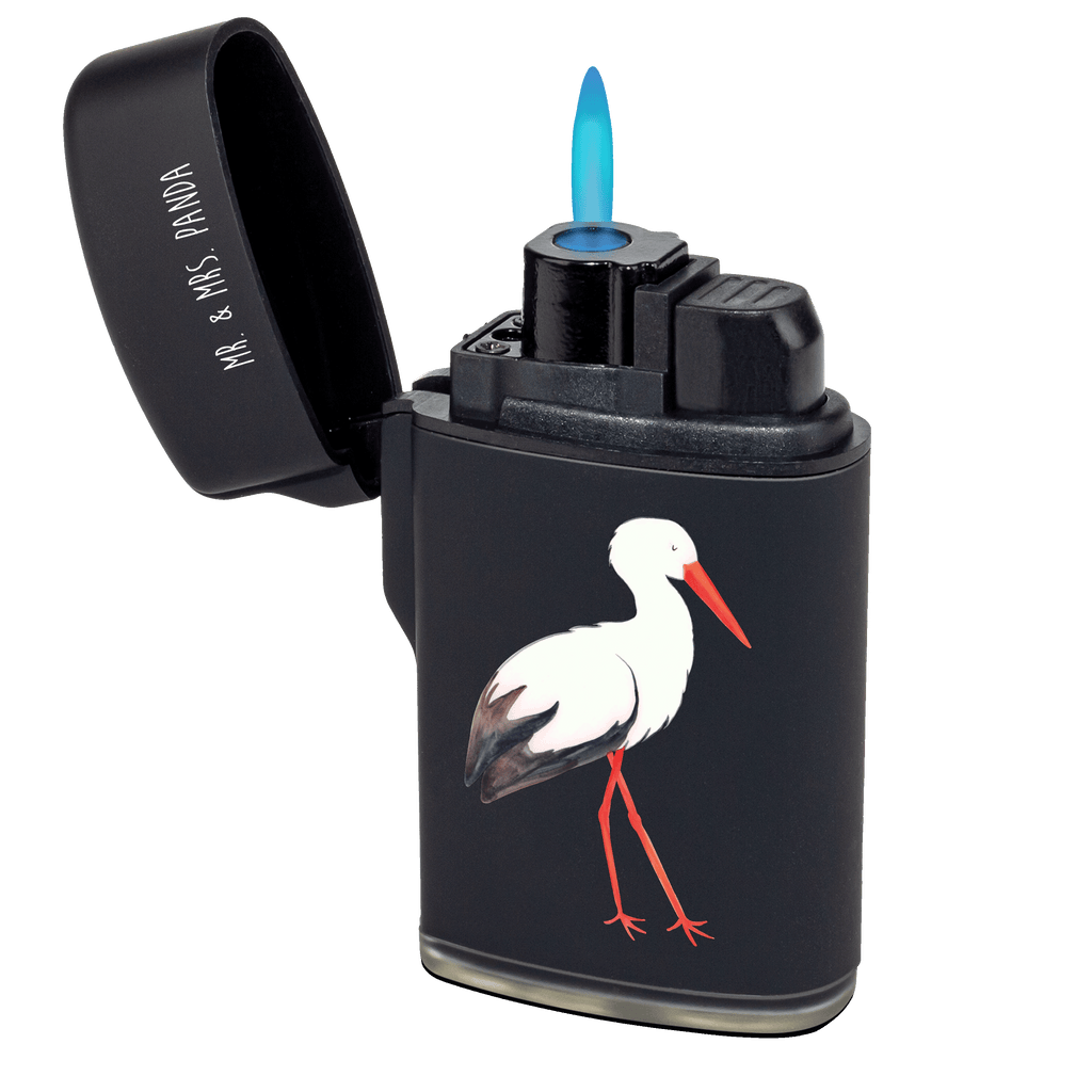 Feuerzeug Storch Tiermotive, Gute Laune, lustige Sprüche, Tiere, Storch, Störche, Schwangerschaft, Geburt, Mutter, Mütter, Mutter werden, Schwanger, Babybauch, Baby