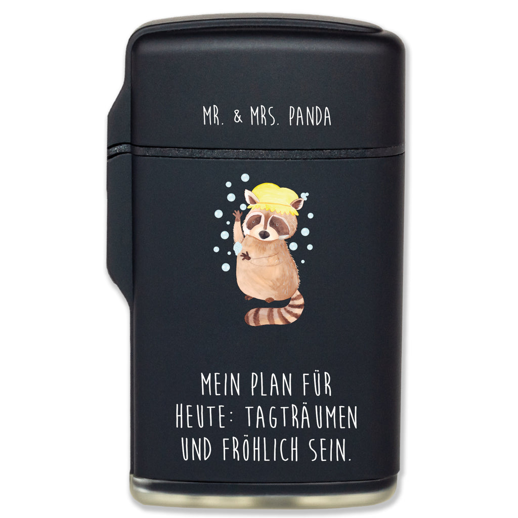 Feuerzeug Waschbär Tiermotive, Gute Laune, lustige Sprüche, Tiere, Waschbär, Tagträumen, Plan, Fröhlich, waschen, Seifenblasen