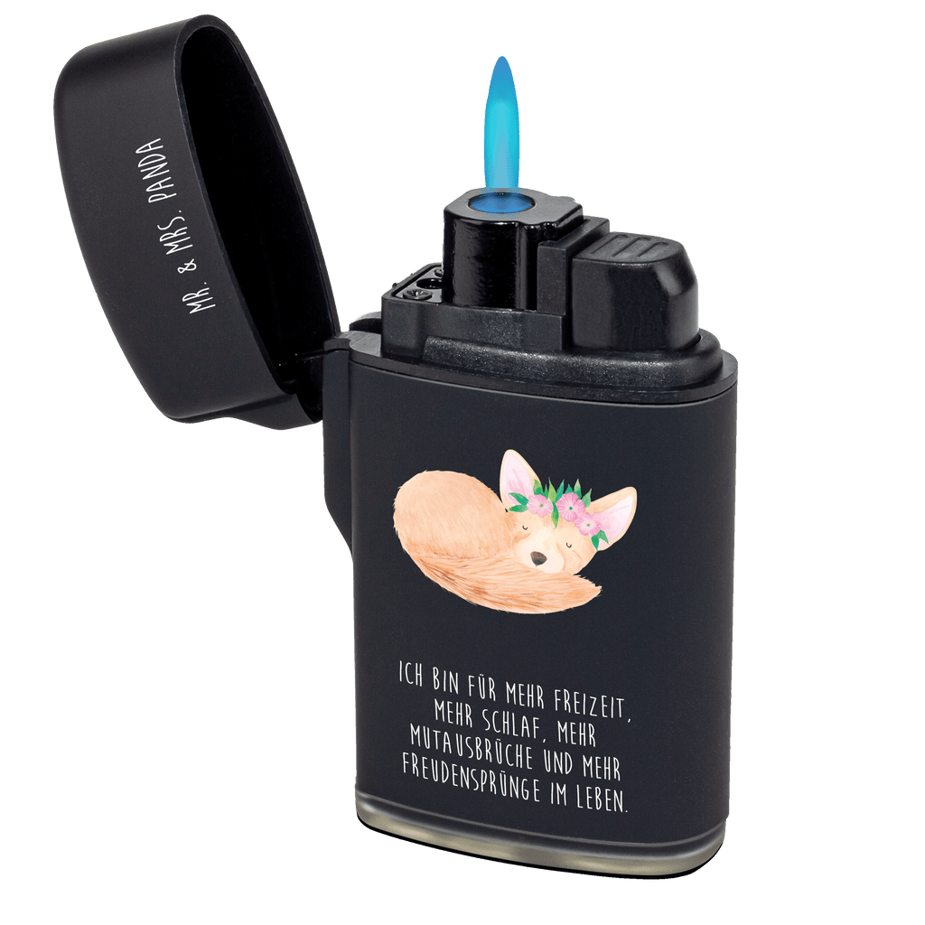 Feuerzeug Wüstenfuchs Blumenkranz Afrika, Wildtiere, Wüste, Wüstenfuchs, Blumen, Blumenkranz, Glücklich