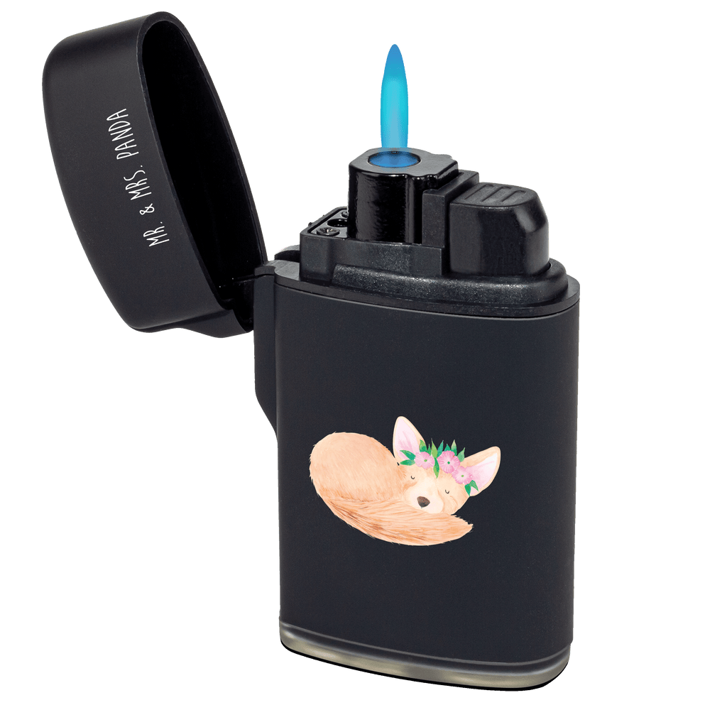 Feuerzeug Wüstenfuchs Blumenkranz Afrika, Wildtiere, Wüste, Wüstenfuchs, Blumen, Blumenkranz, Glücklich