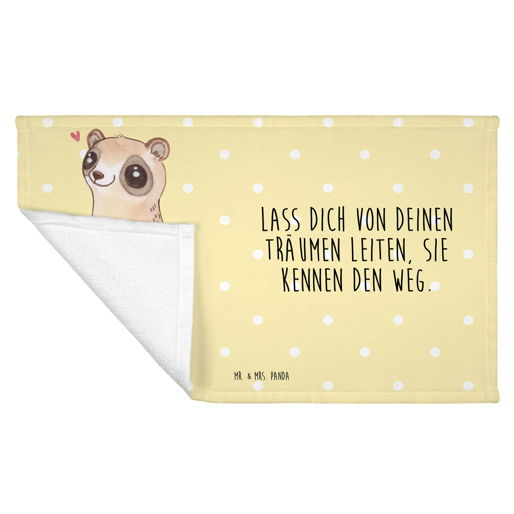 Gäste Handtuch Plumplori Glücklich Gästetuch, Reisehandtuch, Sport Handtuch, Frottier, Kinder Handtuch, Tiermotive, Gute Laune, lustige Sprüche, Tiere, Plumplori, Niedlich, Glück