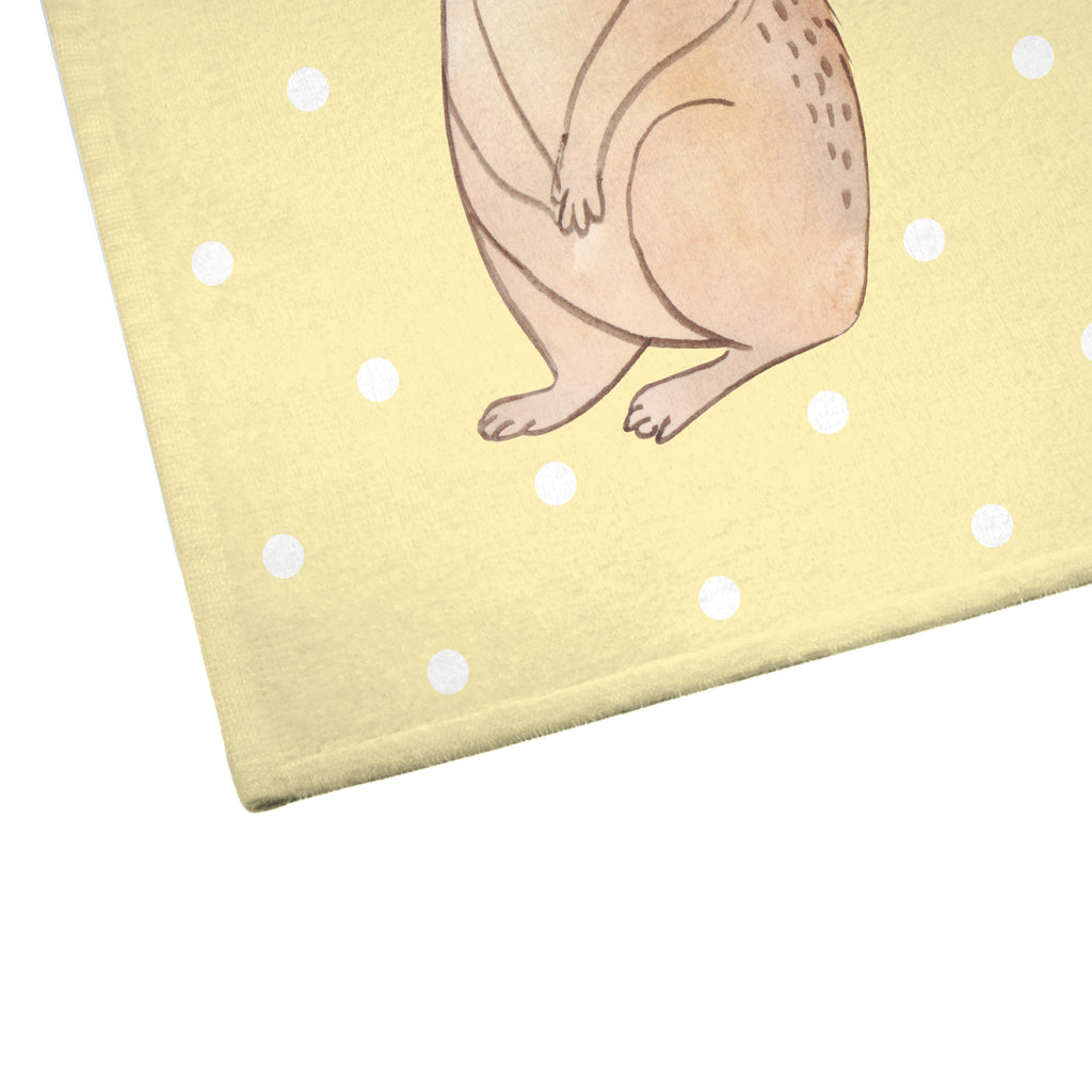 Gäste Handtuch Plumplori Glücklich Gästetuch, Reisehandtuch, Sport Handtuch, Frottier, Kinder Handtuch, Tiermotive, Gute Laune, lustige Sprüche, Tiere, Plumplori, Niedlich, Glück