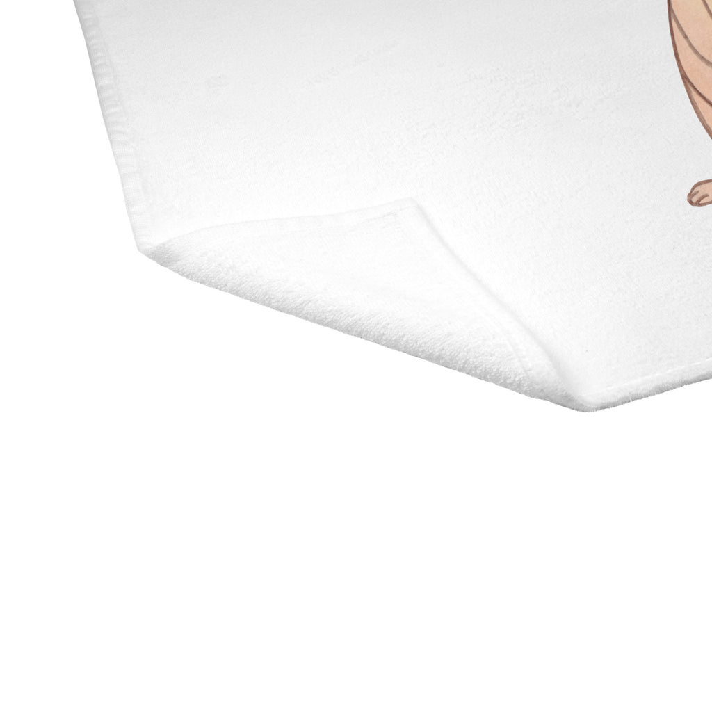 Gäste Handtuch Plumplori Glücklich Gästetuch, Reisehandtuch, Sport Handtuch, Frottier, Kinder Handtuch, Tiermotive, Gute Laune, lustige Sprüche, Tiere, Plumplori, Niedlich, Glück