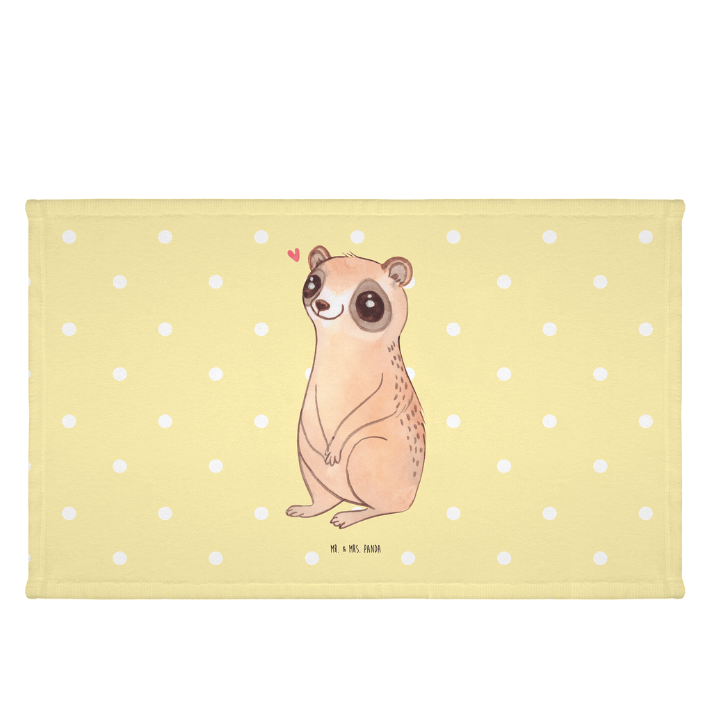 Gäste Handtuch Plumplori Glücklich Gästetuch, Reisehandtuch, Sport Handtuch, Frottier, Kinder Handtuch, Tiermotive, Gute Laune, lustige Sprüche, Tiere, Plumplori, Niedlich, Glück