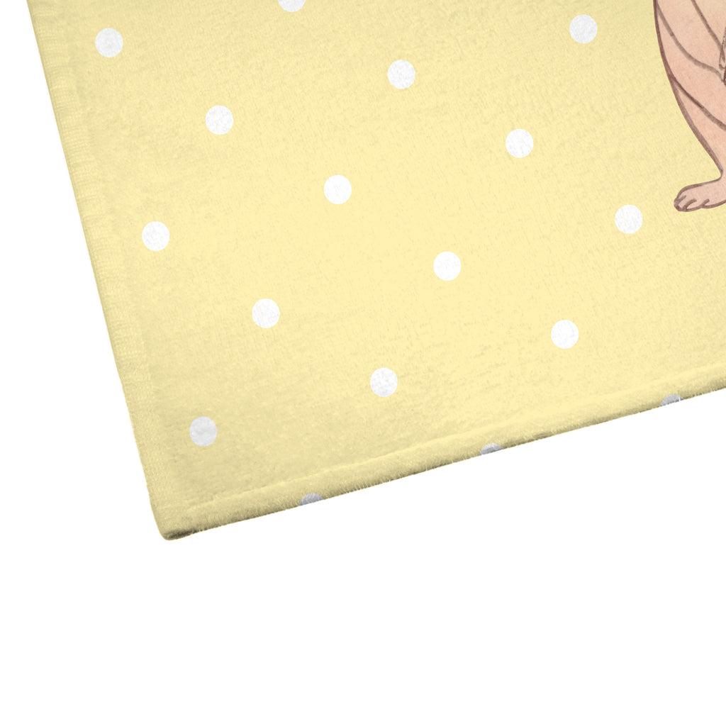 Gäste Handtuch Plumplori Glücklich Gästetuch, Reisehandtuch, Sport Handtuch, Frottier, Kinder Handtuch, Tiermotive, Gute Laune, lustige Sprüche, Tiere, Plumplori, Niedlich, Glück