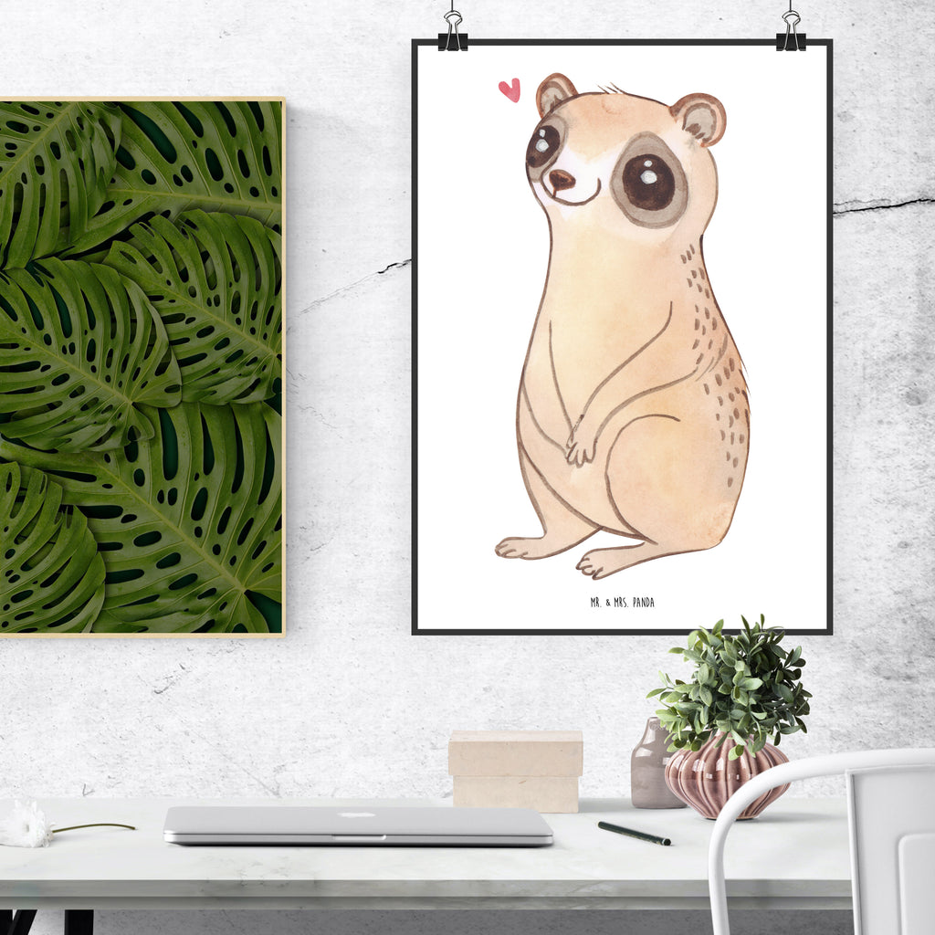 Poster Plumplori Glücklich Poster, Wandposter, Bild, Wanddeko, Küchenposter, Kinderposter, Wanddeko Bild, Raumdekoration, Wanddekoration, Handgemaltes Poster, Mr. & Mrs. Panda Poster, Designposter, Kunstdruck, Posterdruck, Tiermotive, Gute Laune, lustige Sprüche, Tiere, Plumplori, Niedlich, Glück