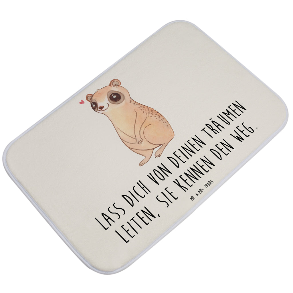 Badvorleger Plumplori Glücklich Badematte, Badteppich, Duschvorleger, Badezimmerteppich, Badezimmermatte, Badvorleger, Duschmatte, Duschteppich, Tiermotive, Gute Laune, lustige Sprüche, Tiere, Plumplori, Niedlich, Glück