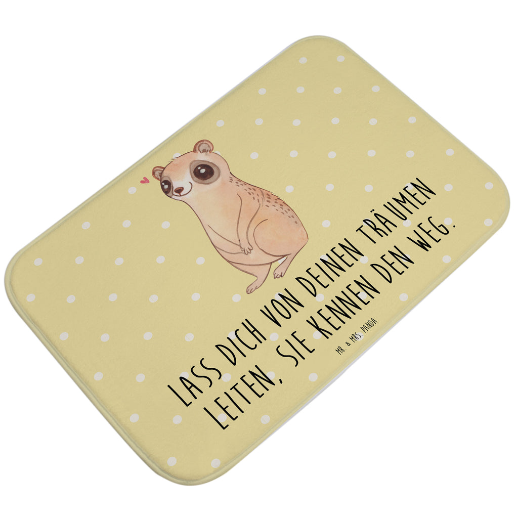 Badvorleger Plumplori Glücklich Badematte, Badteppich, Duschvorleger, Badezimmerteppich, Badezimmermatte, Badvorleger, Duschmatte, Duschteppich, Tiermotive, Gute Laune, lustige Sprüche, Tiere, Plumplori, Niedlich, Glück