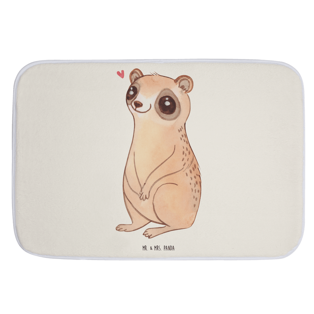 Badvorleger Plumplori Glücklich Badematte, Badteppich, Duschvorleger, Badezimmerteppich, Badezimmermatte, Badvorleger, Duschmatte, Duschteppich, Tiermotive, Gute Laune, lustige Sprüche, Tiere, Plumplori, Niedlich, Glück