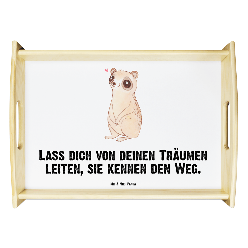 Serviertablett Plumplori Glücklich Tablett, Holztablett, Küchentablett, Dekotablett, Frühstückstablett, Tiermotive, Gute Laune, lustige Sprüche, Tiere, Plumplori, Niedlich, Glück