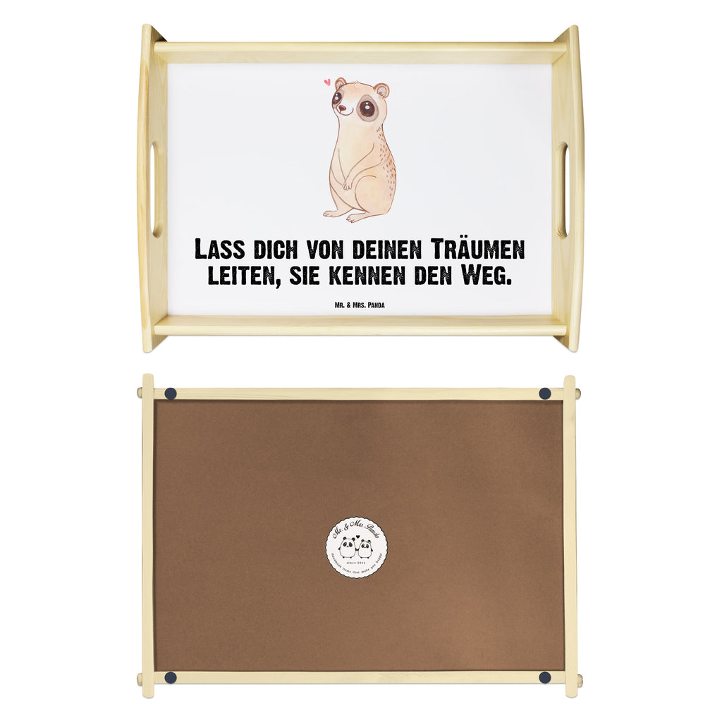 Serviertablett Plumplori Glücklich Tablett, Holztablett, Küchentablett, Dekotablett, Frühstückstablett, Tiermotive, Gute Laune, lustige Sprüche, Tiere, Plumplori, Niedlich, Glück