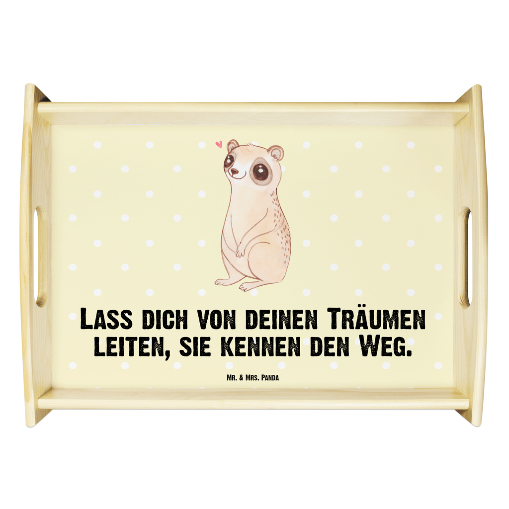 Serviertablett Plumplori Glücklich Tablett, Holztablett, Küchentablett, Dekotablett, Frühstückstablett, Tiermotive, Gute Laune, lustige Sprüche, Tiere, Plumplori, Niedlich, Glück