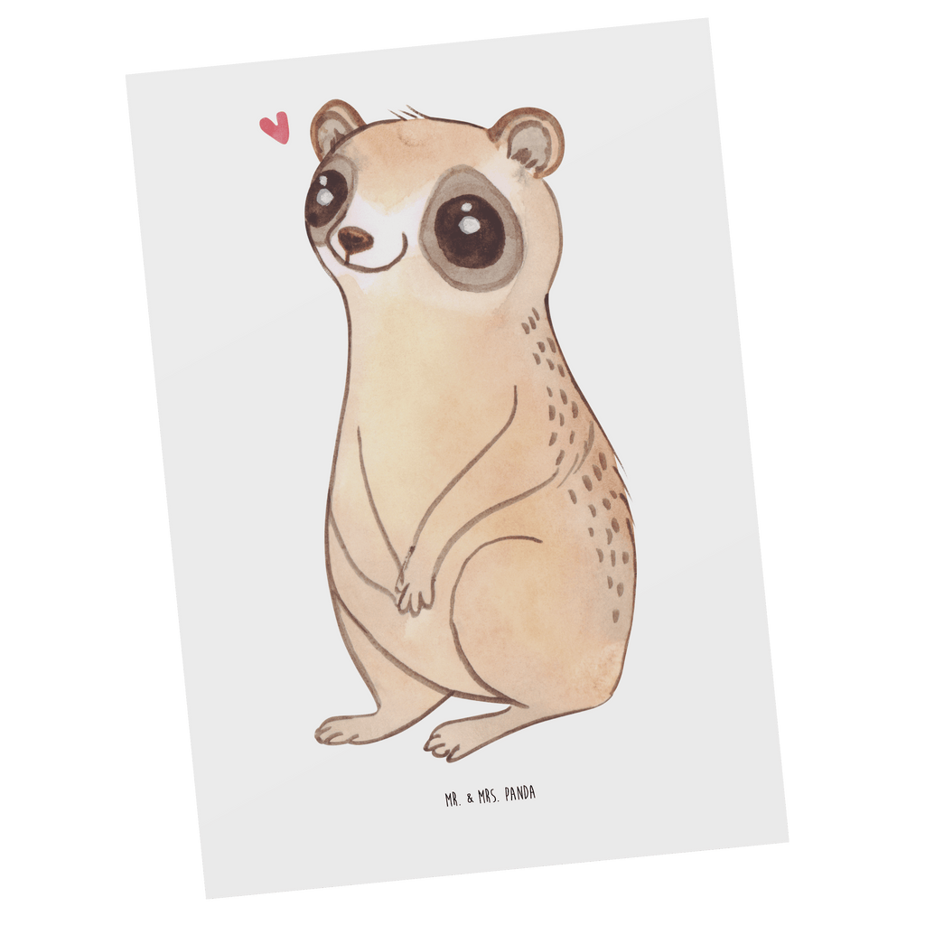 Postkarte Plumplori Glücklich Geschenkkarte, Grußkarte, Karte, Einladung, Ansichtskarte, Geburtstagskarte, Einladungskarte, Dankeskarte, Tiermotive, Gute Laune, lustige Sprüche, Tiere, Plumplori, Niedlich, Glück
