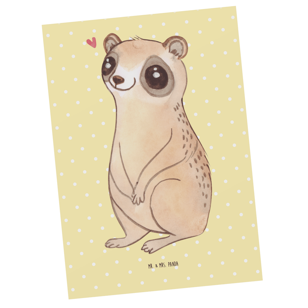 Postkarte Plumplori Glücklich Geschenkkarte, Grußkarte, Karte, Einladung, Ansichtskarte, Geburtstagskarte, Einladungskarte, Dankeskarte, Tiermotive, Gute Laune, lustige Sprüche, Tiere, Plumplori, Niedlich, Glück
