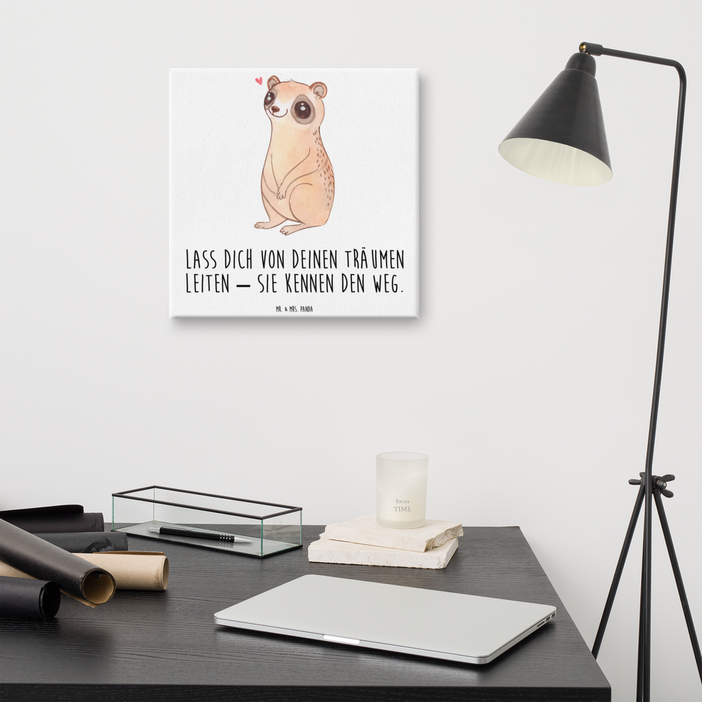 Leinwand Bild Plumplori Glücklich Leinwand, Bild, Kunstdruck, Wanddeko, Dekoration, Tiermotive, Gute Laune, lustige Sprüche, Tiere, Plumplori, Niedlich, Glück