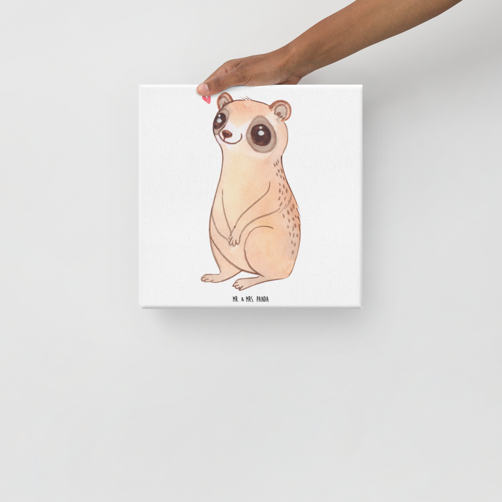 Leinwand Bild Plumplori Glücklich Leinwand, Bild, Kunstdruck, Wanddeko, Dekoration, Tiermotive, Gute Laune, lustige Sprüche, Tiere, Plumplori, Niedlich, Glück
