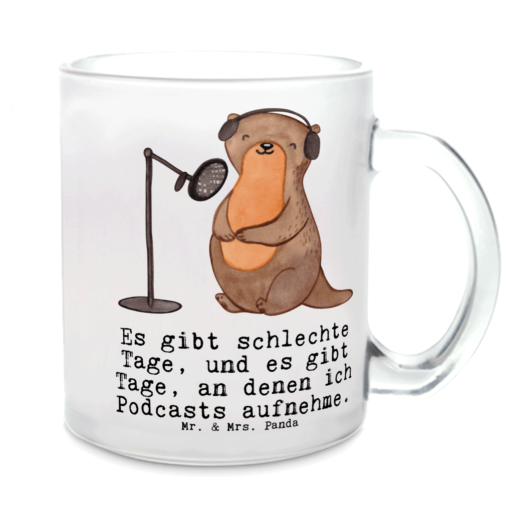Teetasse Otter Podcast aufnehmen Tage Teetasse, Teeglas, Teebecher, Tasse mit Henkel, Tasse, Glas Teetasse, Teetasse aus Glas, Geschenk, Sport, Sportart, Hobby, Schenken, Danke, Dankeschön, Auszeichnung, Gewinn, Sportler, Podcast aufnehmen, Podcast produzieren, Podcasterin, Podcaster