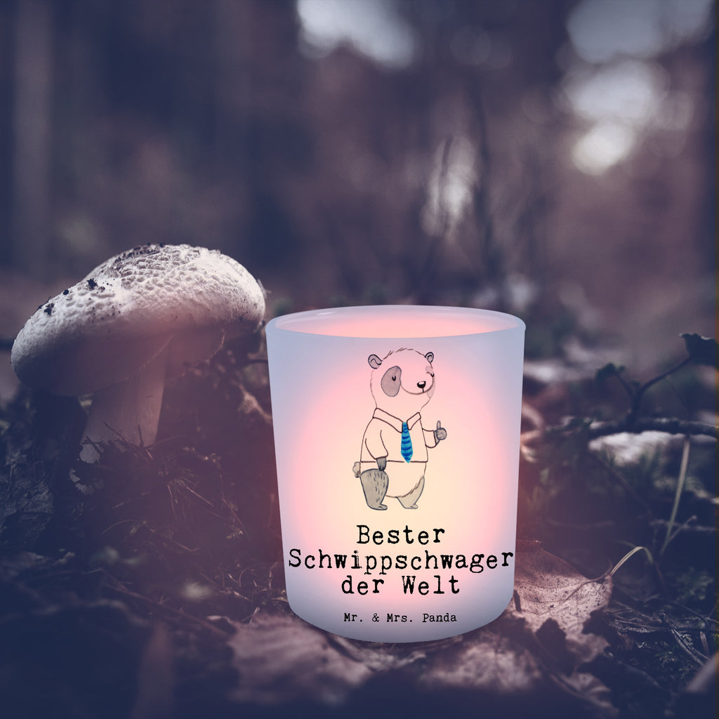 Windlicht Panda Bester Schwippschwager der Welt Windlicht Glas, Teelichtglas, Teelichthalter, Teelichter, Kerzenglas, Windlicht Kerze, Kerzenlicht, für, Dankeschön, Geschenk, Schenken, Geburtstag, Geburtstagsgeschenk, Geschenkidee, Danke, Bedanken, Mitbringsel, Freude machen, Geschenktipp, Schwippschwager, Schwibschwager, Schwipschwager, Schwager, Schwager des Ehepartners, Familie, Verwandtschaft, angeheiratet