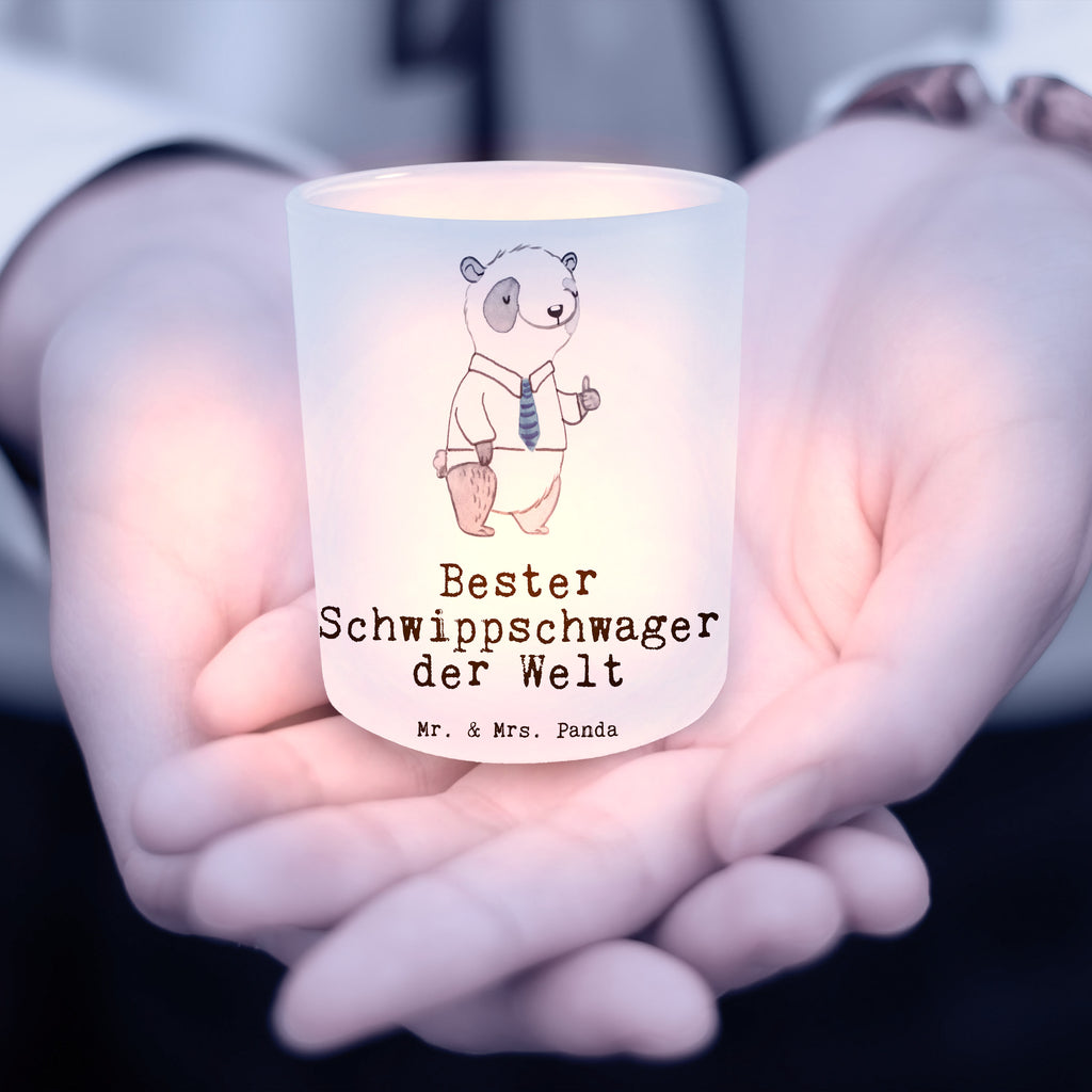 Windlicht Panda Bester Schwippschwager der Welt Windlicht Glas, Teelichtglas, Teelichthalter, Teelichter, Kerzenglas, Windlicht Kerze, Kerzenlicht, für, Dankeschön, Geschenk, Schenken, Geburtstag, Geburtstagsgeschenk, Geschenkidee, Danke, Bedanken, Mitbringsel, Freude machen, Geschenktipp, Schwippschwager, Schwibschwager, Schwipschwager, Schwager, Schwager des Ehepartners, Familie, Verwandtschaft, angeheiratet