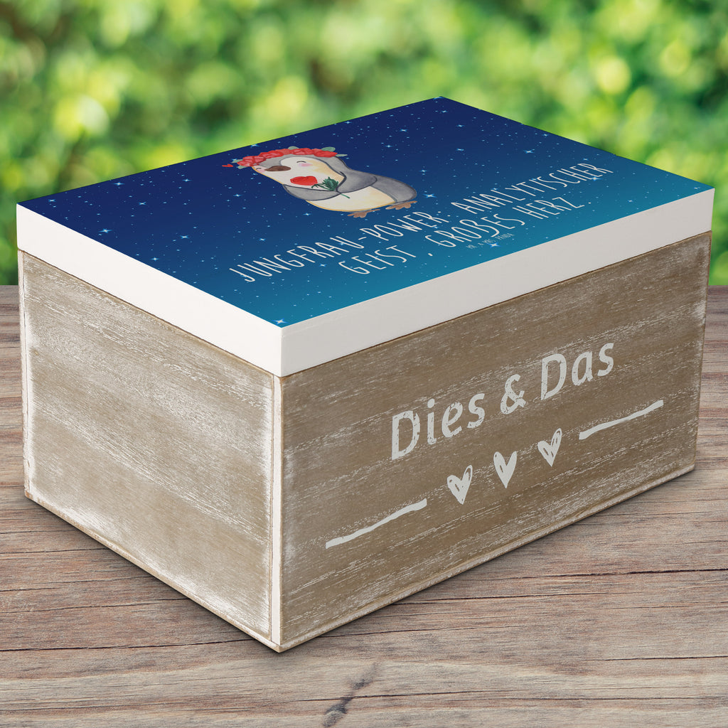 Holzkiste Jungfrau Astrologie Holzkiste, Kiste, Schatzkiste, Truhe, Schatulle, XXL, Erinnerungsbox, Erinnerungskiste, Dekokiste, Aufbewahrungsbox, Tierkreiszeichen, Sternzeichen, Horoskop, Astrologie, Aszendent, Jungfrau, Geschenke Jungfrau, Geburtstagsgeschenk, Geschenke für Frauen
