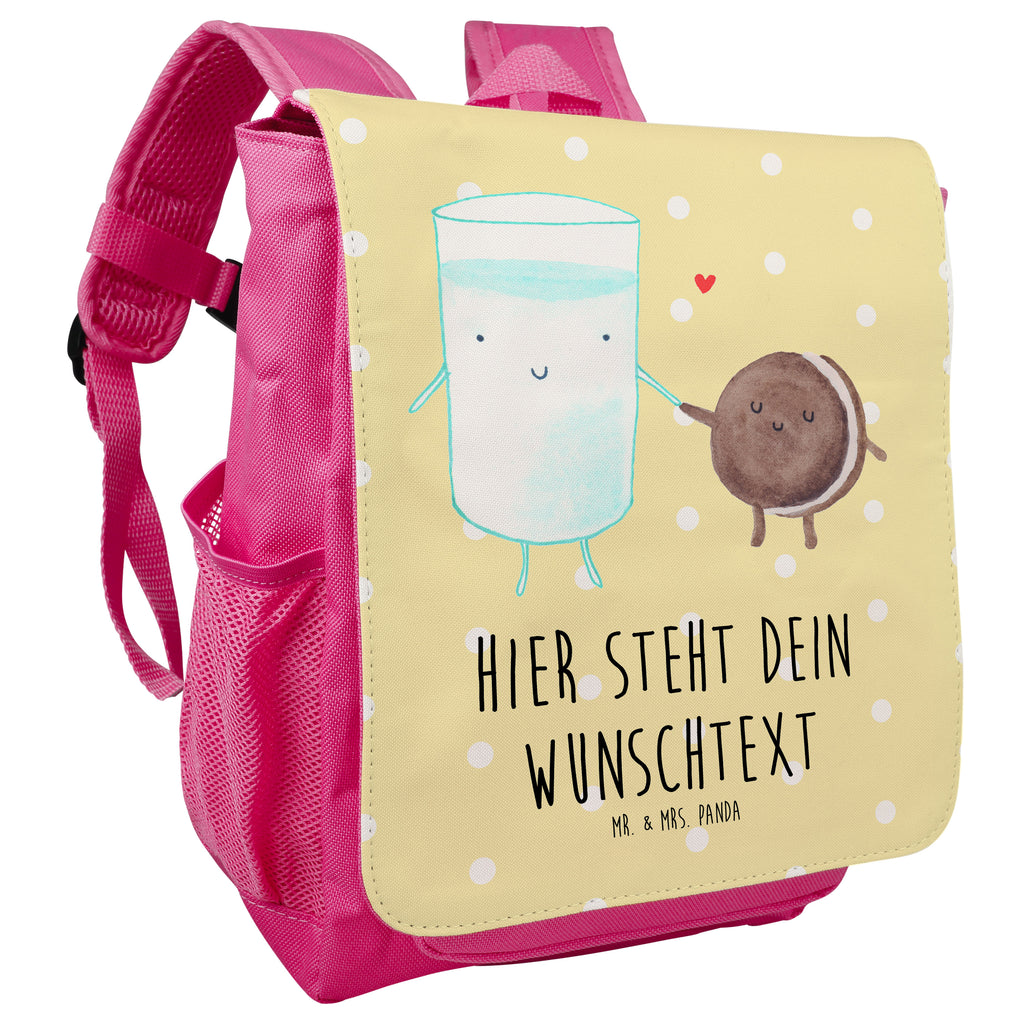 Personalisierter Kinderrucksack Milch & Keks Personalisierter Rucksack, Kinderrucksack mit Wunschnamen, Kinder Rucksack personalisiert, Rucksack Kindergröße mit Name, Kleiner Rucksack mit individuellem Text, Rucksack mit eigenem Namen, Individueller Kinderrucksack, Rucksack mit Wunschtext, Personalisierter Rucksack für Kinder<br />Kinder Rucksack mit eigenem Design, Tiermotive, Gute Laune, lustige Sprüche, Tiere, Milk, Cookie, Milch, Keks, Kekse, Kaffee, Einladung Frühstück, Motiv süß, romantisch, perfektes Paar