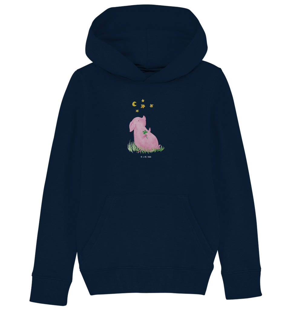 Organic Kinder Hoodie Glücksschwein Kinder Hoodie, Kapuzenpullover, Kinder Oberteil, Mädchen Hoodie, Jungen Hoodie, Mädchen Kapuzenpullover, Jungen Kapuzenpullover, Mädchen Kleidung, Jungen Kleidung, Mädchen Oberteil, Jungen Oberteil, Tiermotive, Gute Laune, lustige Sprüche, Tiere, Glücksschwein. Glück, Schwein, Schweinchen, Sterne, Sernchen, Ziele, Träume, Motivation, Glücksbringer