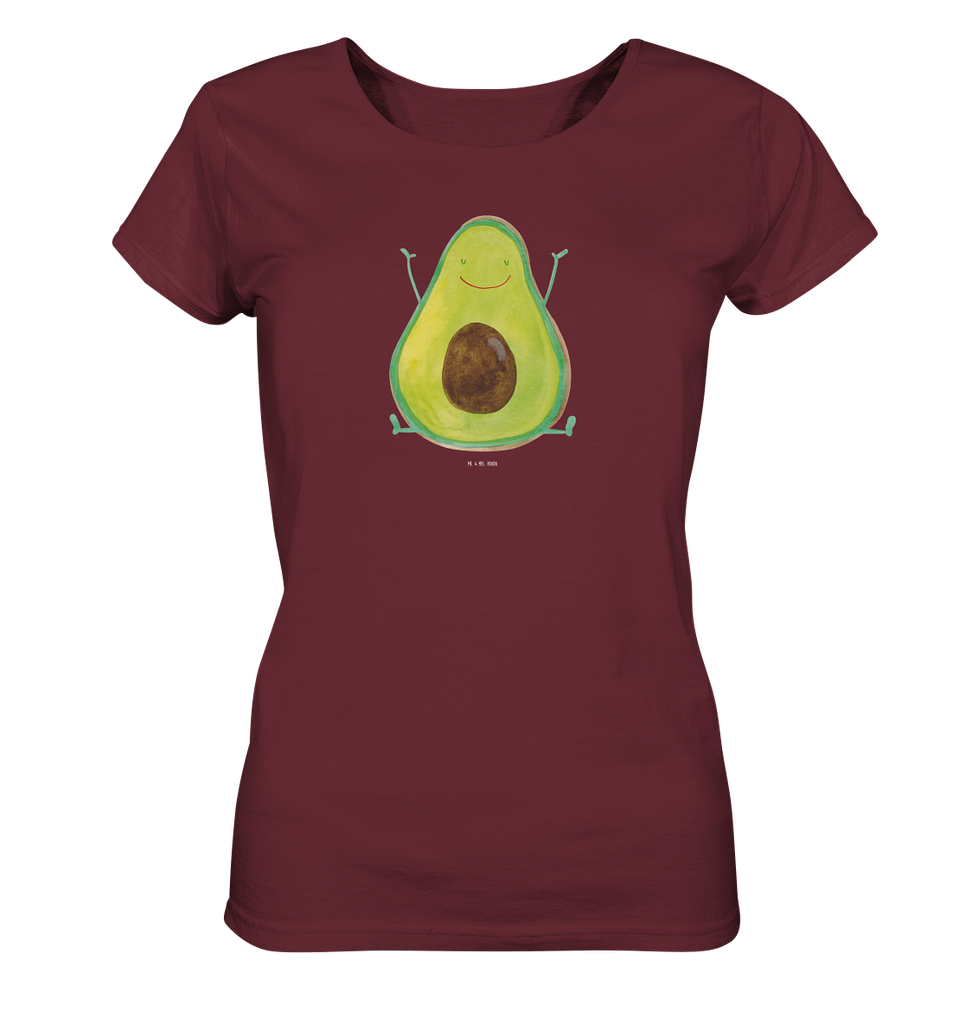 Shirt Damen Avocado Happy T-Shirt, Shirt, Tshirt, Lustiges T-Shirt, T-Shirt mit Spruch, Party, Junggesellenabschied, Jubiläum, Geburstag, Herrn, Damen, Männer, Frauen, Schlafshirt, Nachthemd, Sprüche, Avocado, Veggie, Vegan, Gesund, Chaos