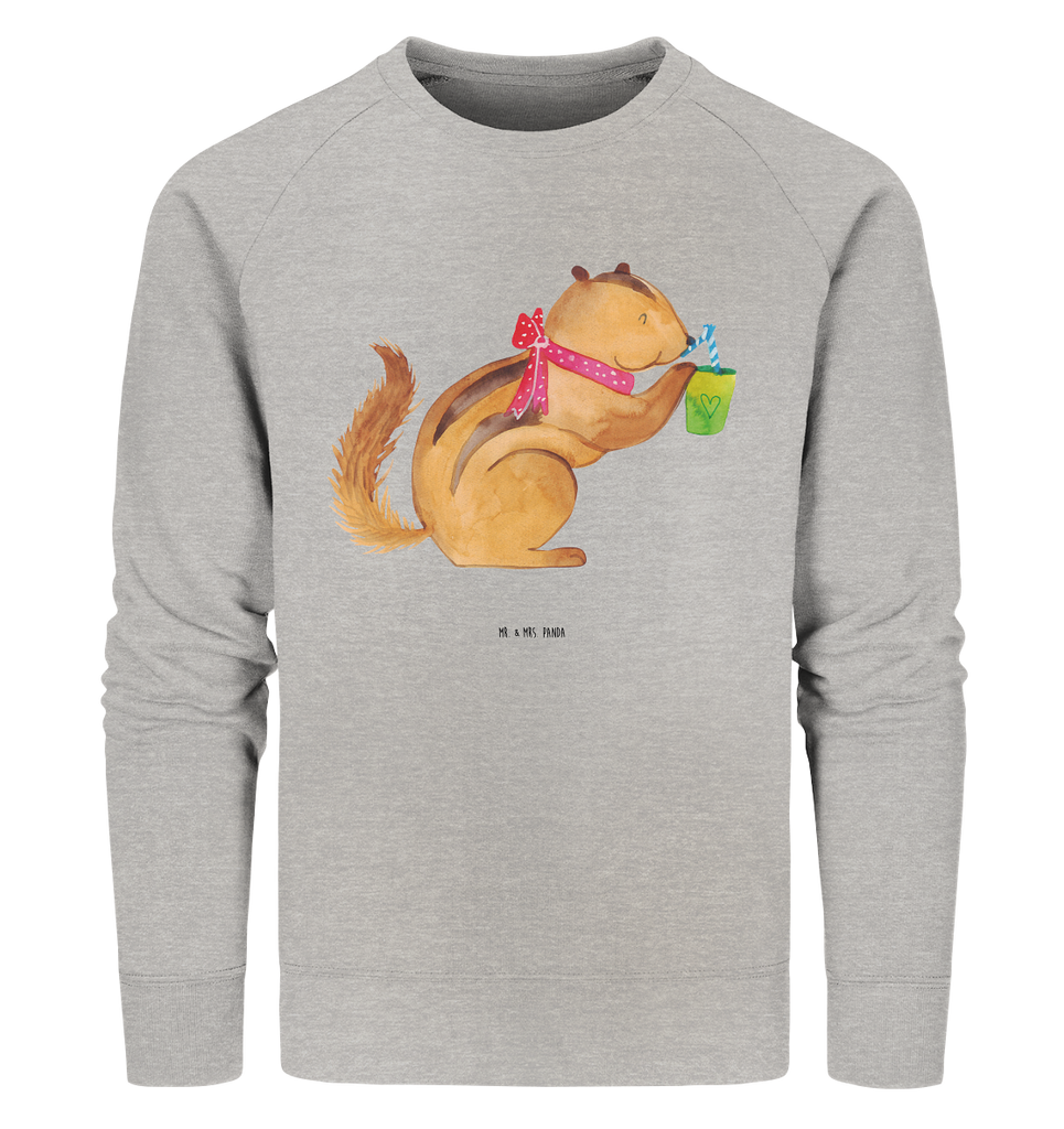 Organic Pullover Eichhörnchen Smoothie Pullover, Pullover Männer, Pullover Frauen, Sweatshirt, Sweatshirt Männer, Sweatshirt Frauen, Unisex, Tiermotive, Gute Laune, lustige Sprüche, Tiere, Green Smoothies, Diät, Abnehmen, Streifenhörnchen, Eichhörnchen