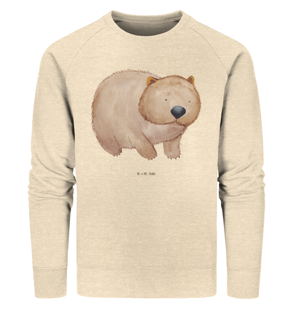 Organic Pullover Wombat Pullover, Pullover Männer, Pullover Frauen, Sweatshirt, Sweatshirt Männer, Sweatshirt Frauen, Unisex, Tiermotive, Gute Laune, lustige Sprüche, Tiere, Wombat, Das Leben ist schön, Motivation, Spruch, Australien