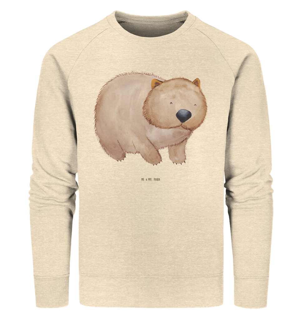 Organic Pullover Wombat Pullover, Pullover Männer, Pullover Frauen, Sweatshirt, Sweatshirt Männer, Sweatshirt Frauen, Unisex, Tiermotive, Gute Laune, lustige Sprüche, Tiere, Wombat, Das Leben ist schön, Motivation, Spruch, Australien