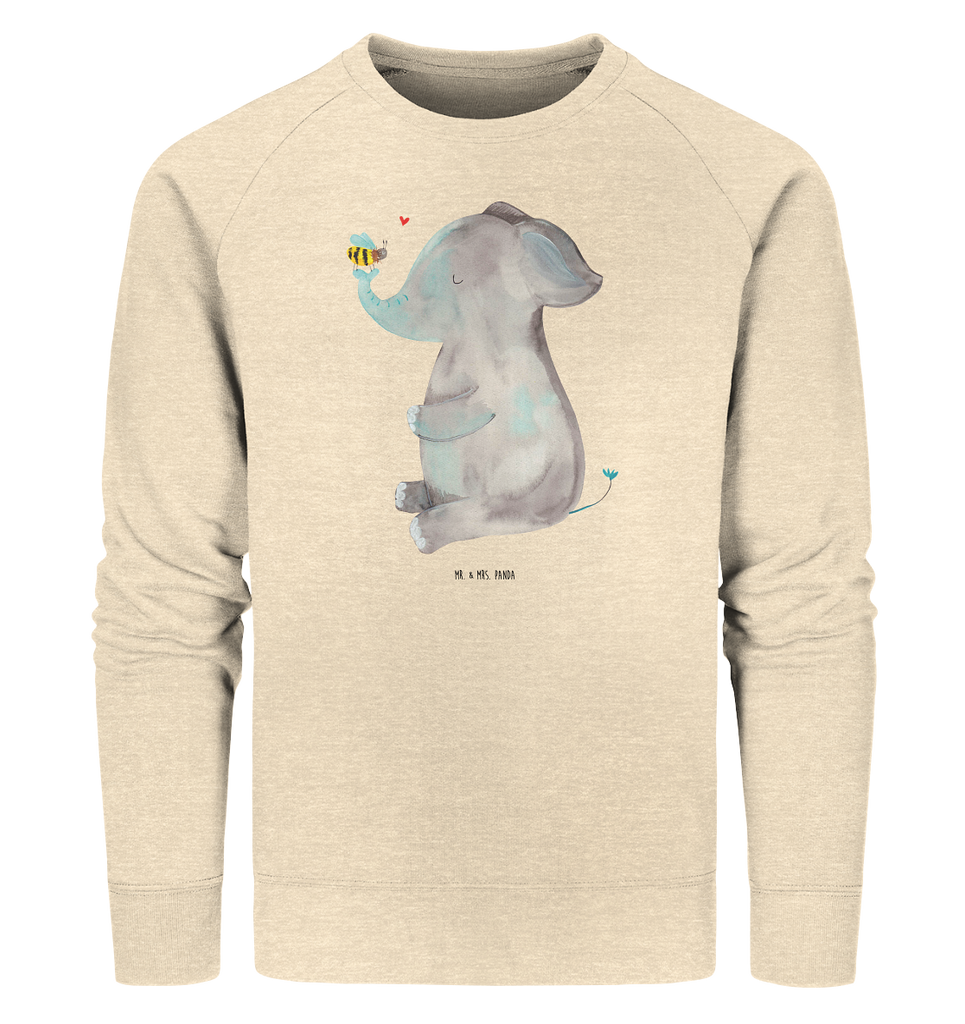 Organic Pullover Elefant & Biene Pullover, Pullover Männer, Pullover Frauen, Sweatshirt, Sweatshirt Männer, Sweatshirt Frauen, Unisex, Tiermotive, Gute Laune, lustige Sprüche, Tiere, Elefant, Biene, Liebe, Liebesbeweis, Jahrestag, Liebesgeschenk, Heiratsantrag, Hochzeitsgeschenk, Liebesspruch