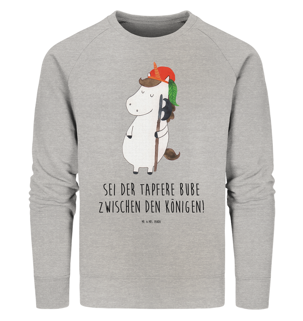 Organic Pullover Einhorn Bube Pullover, Pullover Männer, Pullover Frauen, Sweatshirt, Sweatshirt Männer, Sweatshirt Frauen, Unisex, Einhorn, Einhörner, Einhorn Deko, Pegasus, Unicorn, Bube, Mittelalter